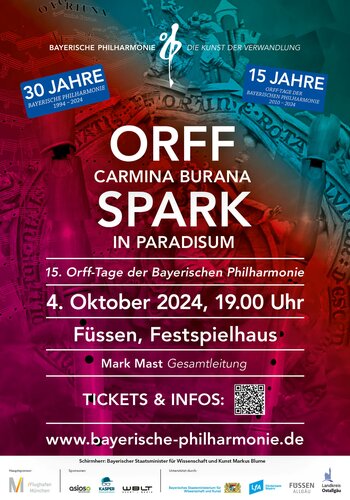 ORFF - Carmina Burana, 4. Oktober 2024, 19.00 Uhr | Füssen, Festspielhaus Neuschwanstein