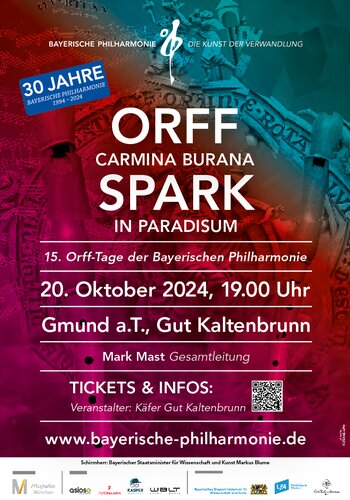 ORFF - Carmina Burana, 20. Oktober 2024, 19.00 Uhr | Gut Kaltenbrunn, Gmund a. Tegernsee