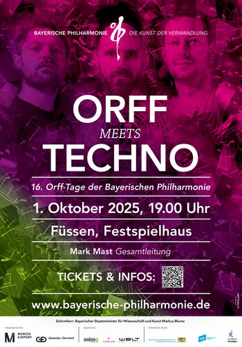 Orff meets Techno, 1. Oktober 2025, 19.00 Uhr | Festspielhaus, Füssen