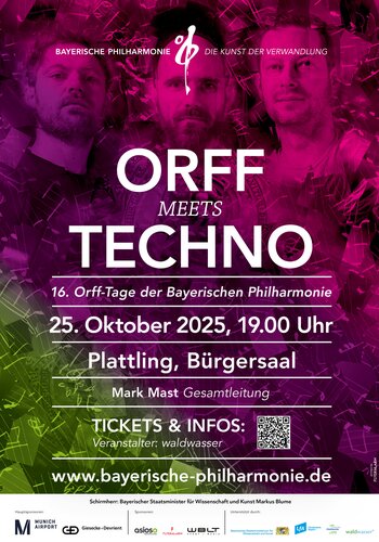 Orff meets Techno, 25. Oktober 2025, 19.00 Uhr | Bürgersaal, Plattling